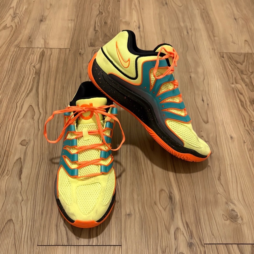 Nike KD Trey 5 X Mens Size 12 Yellow Orange Basketball Shoes HV1993-301
